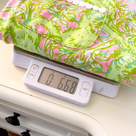 Lilly Pulitzer x Jane Goodall Girls Green Pink Shift Dress, Size 12/14 (XL) - Picture 5 of 5